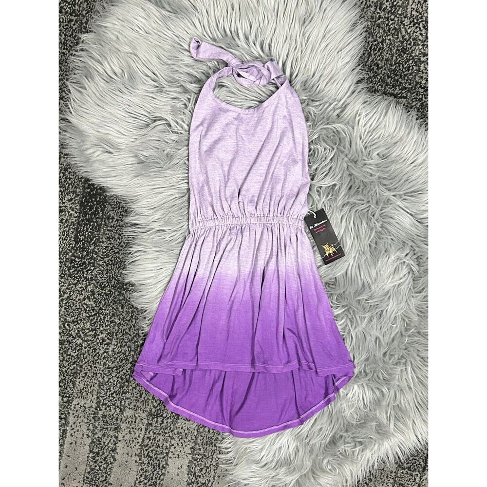La Miniatura Purple Halter‎ Girls DESIGNER Dress Size 2 (MSRP $78)